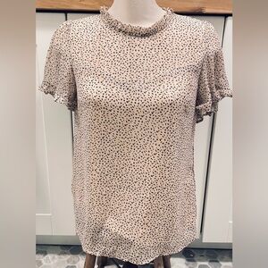 Faith Ang Joy Los Angeles Elegant Cream and Black Women's Blouse